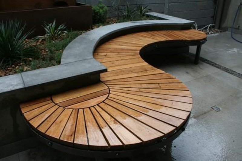 самодельная садовая мебель из дерева