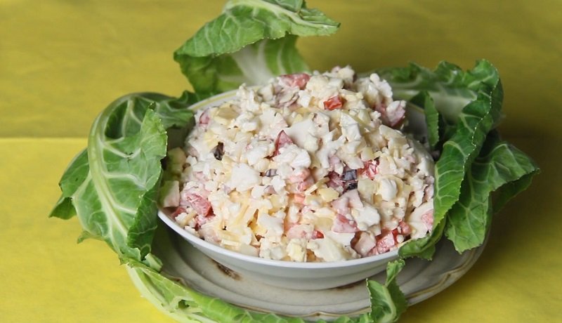 салат из цветной капусты вкусный
