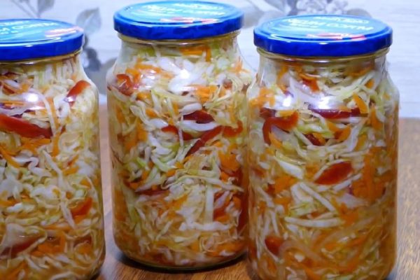 Рецепт салата с капустой и болгарским перцем