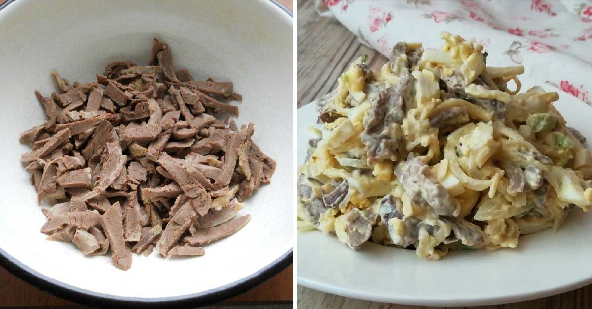 Салат сердцеедка с куриными