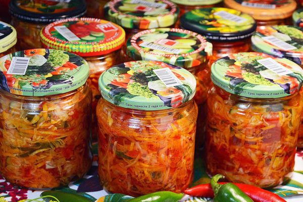 Салат на зиму «Четыре овоща», для которого нужно брать всего по килограмму