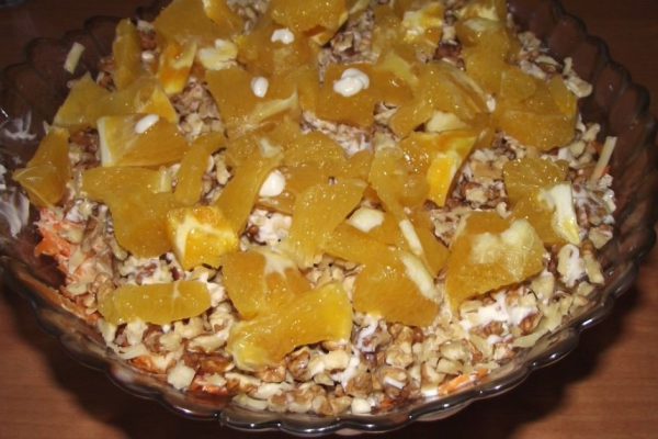 Рецепт салата с апельсином