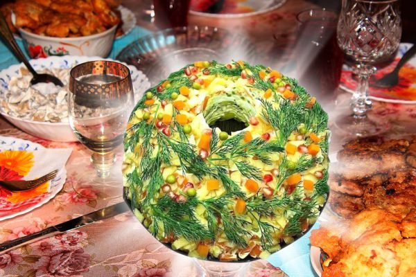 Кролик просит готовить оливье с луком и яблоками в новогоднюю ночь