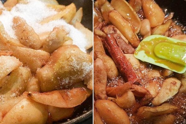 Спросила, зачем армянская подруга Нана жарит груши, а она молча угостила меня вкуснейшим салатом, изыск из обычных продуктов за пару минут