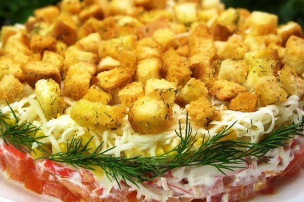 На корпоративе попробовала новенький салат «Коррида», узнала рецепт и решила повторить дома