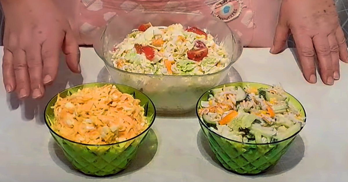 Салат с лапшой быстрого приготовления рецепт с фото