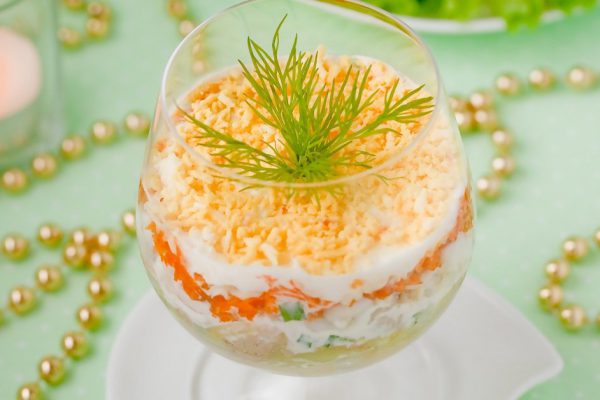 Рецепт салата с мандаринами