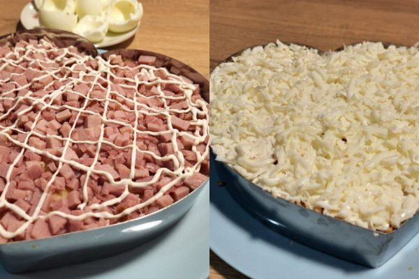 Салат «Снежная королева», первый в моем новогоднем топе майонезных салатов