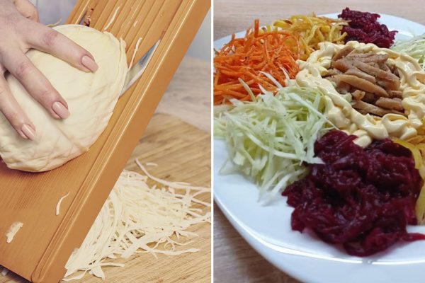 Зимний «Татарский салат» выручает, когда огурцы в продаже уже несъедобные, его не стыдно подать даже требовательным родственникам