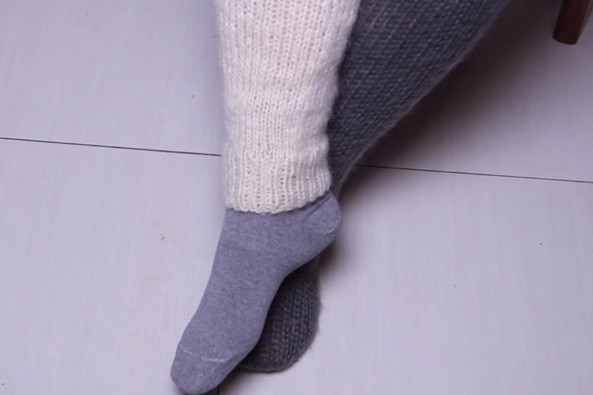 Как вязать носки из собачьей шерсти