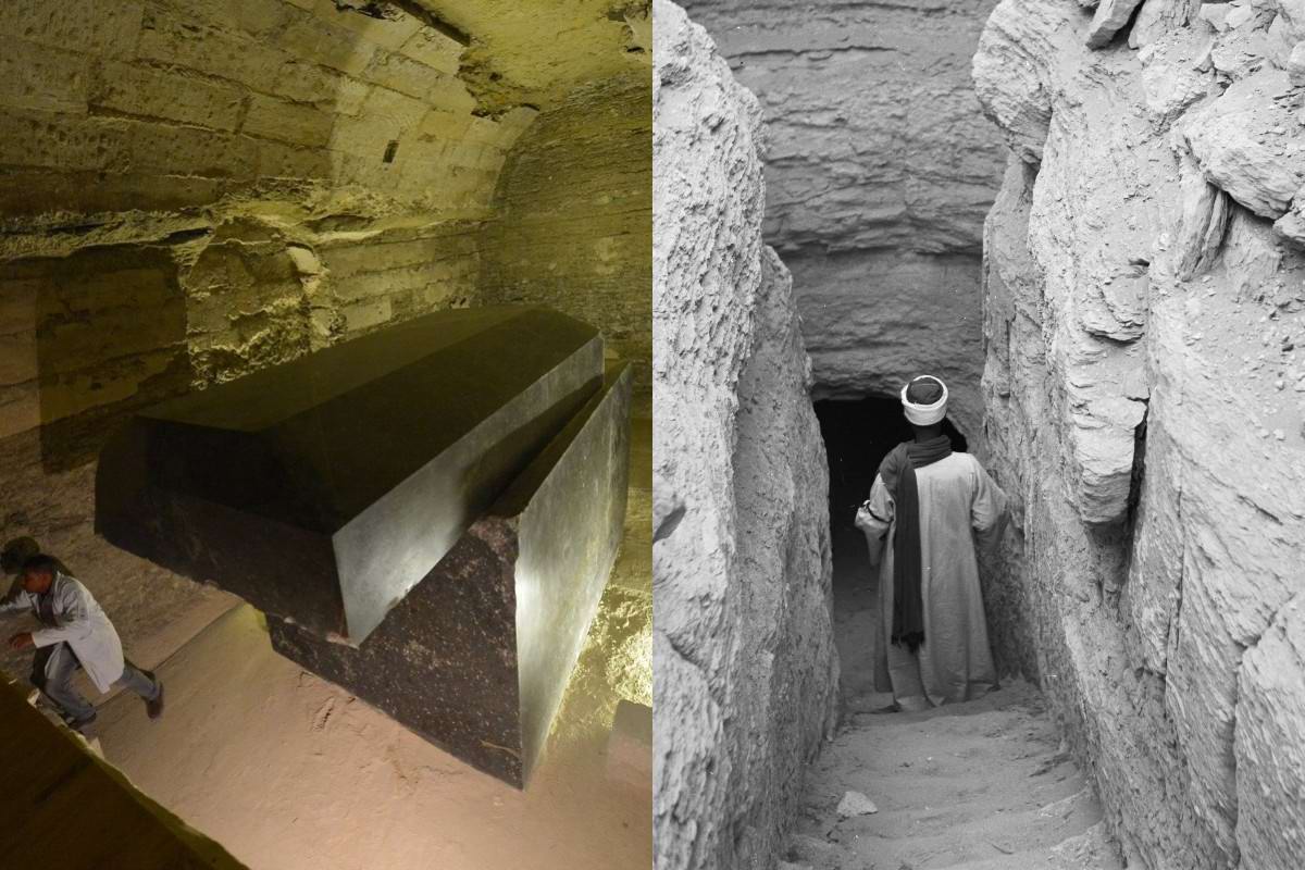 Что находится внутри недавно найденных саркофагов, две тысячи лет пролежавших в земле Sakkara, находится, новые, более, unearthed, still, найденные, reveal, окрестности, discovery, shared, Саккаре, Saqqara, coffins, специалисты, Egypt, Times, Mostafa, Waziry, Luxor