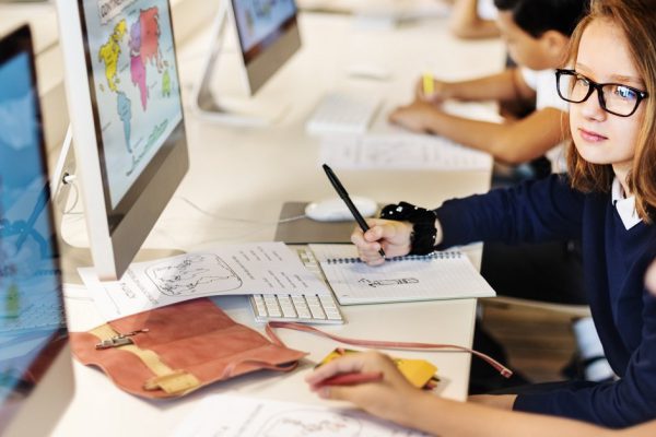 Education School Student Computer Network Technology Concept