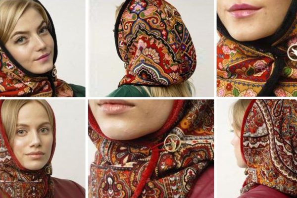 Оригинальный головной убор, который в два счета шьется из платка