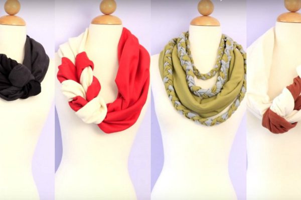 Все думали, что она купила эти шарфы в дорогом бутике. Ты ахнешь, узнав, из чего они сделаны!