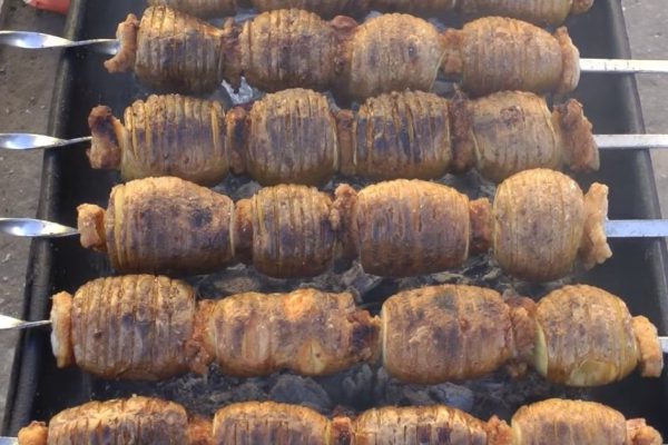 Рецепт шашлыка из картофеля