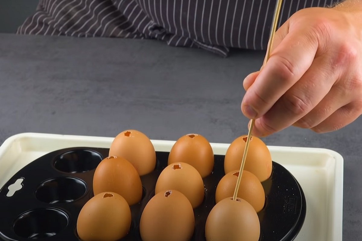 шашлык из перепелиных яиц