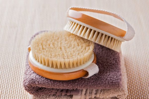 brush for dry body massage - beauty treatment