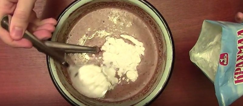 шоколадный пудинг