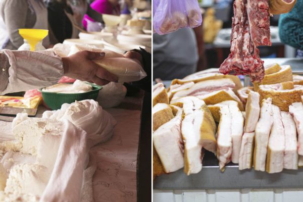 Почём продают домашние яйца и мясо украинские бабушки на рынке