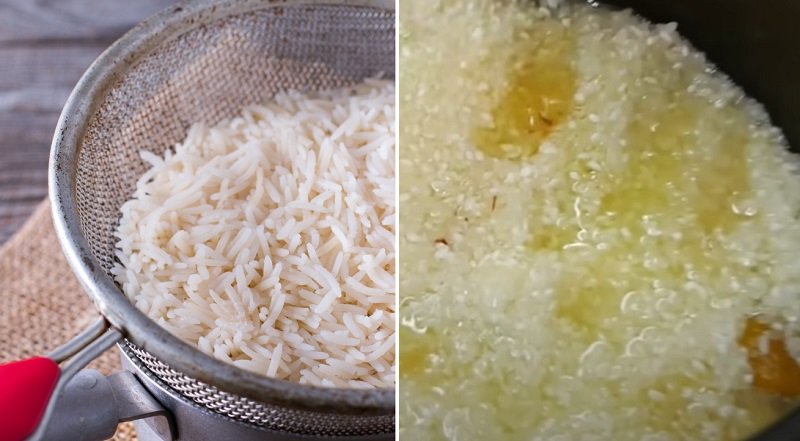 рис и сухофрукты