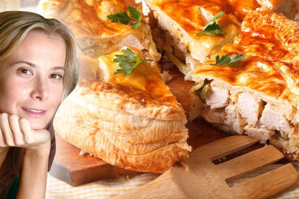Пирог с вареной курицей с фирменной перчинкой от Юлии Высоцкой