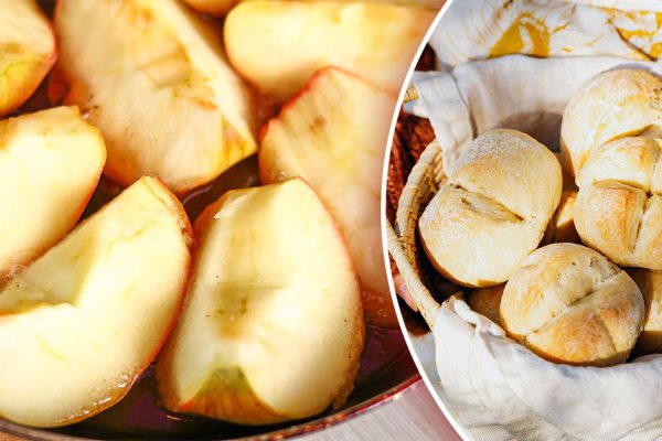 Цены на яблоки приятно радуют, через день готовлю открытые яблочные слойки