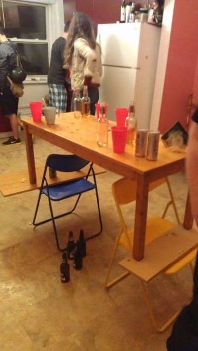 как сделать высокий стол