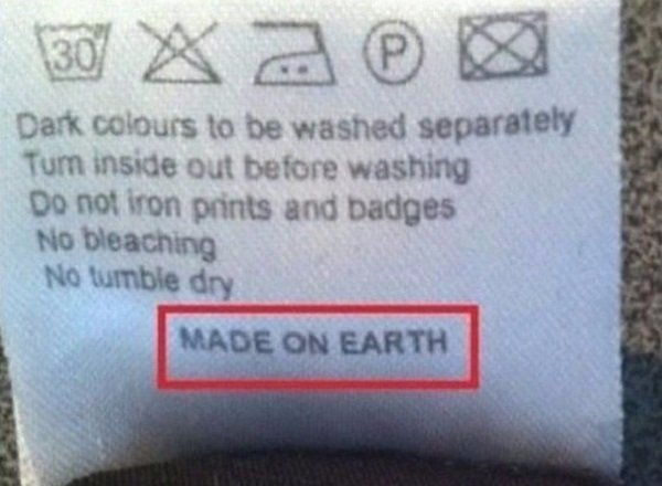 надпись на бирке