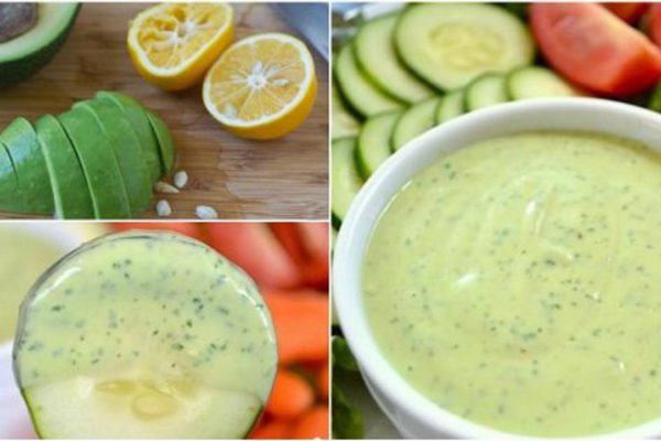 Этот соус с авокадо и лимоном превратит каждый салат в божественное наслаждение!