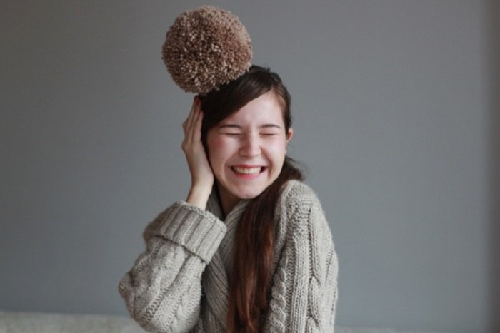 большой помпон фото