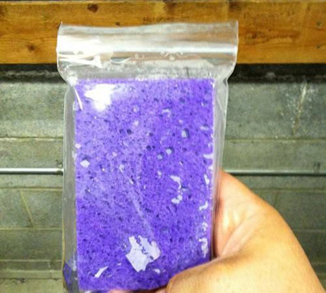 губка в пакете