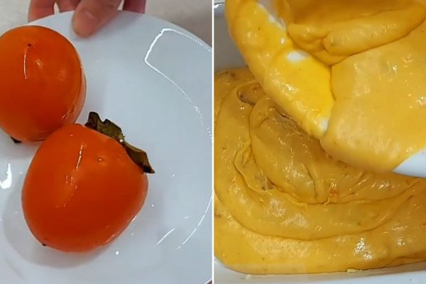 Дотошно ощупываю плоды, выбираю самую спелую хурму, дома испеку из них ароматный пирог