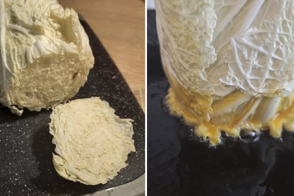 Остается половина пекинской капусты после салата, муж заставляет жарить стейки каждый раз