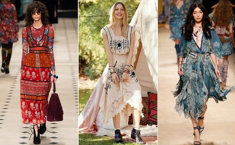 платья в стиле бохо