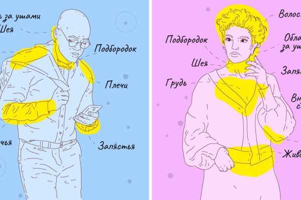 Мужчины и женщины должны наносить парфюм по-разному, эксперт выдал лучшие зоны