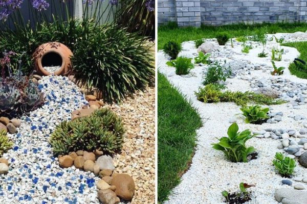 Как сделать сухой ручей на участке