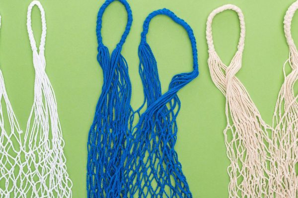 Как сделать авоську из хлопкового шнура