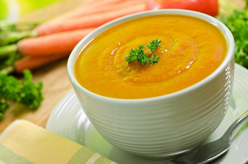 морковный суп с имбирем