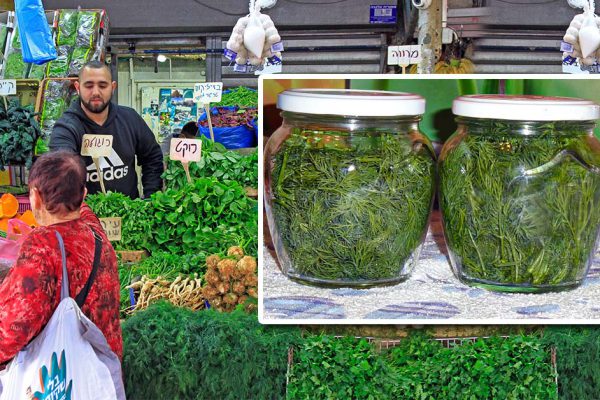 Продавец на рынке в Тель-Авиве научил, как сохранить укроп свежим до Нового года
