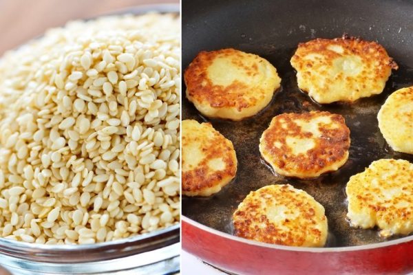 Инструкция по приготовлению сырников из творога с манкой и кунжутом