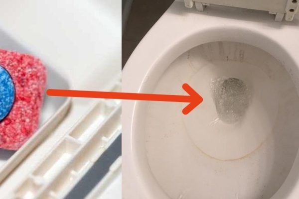 Берем таблетку для посудомоечной машины и протираем духовку… Бог его знает как, но работает!