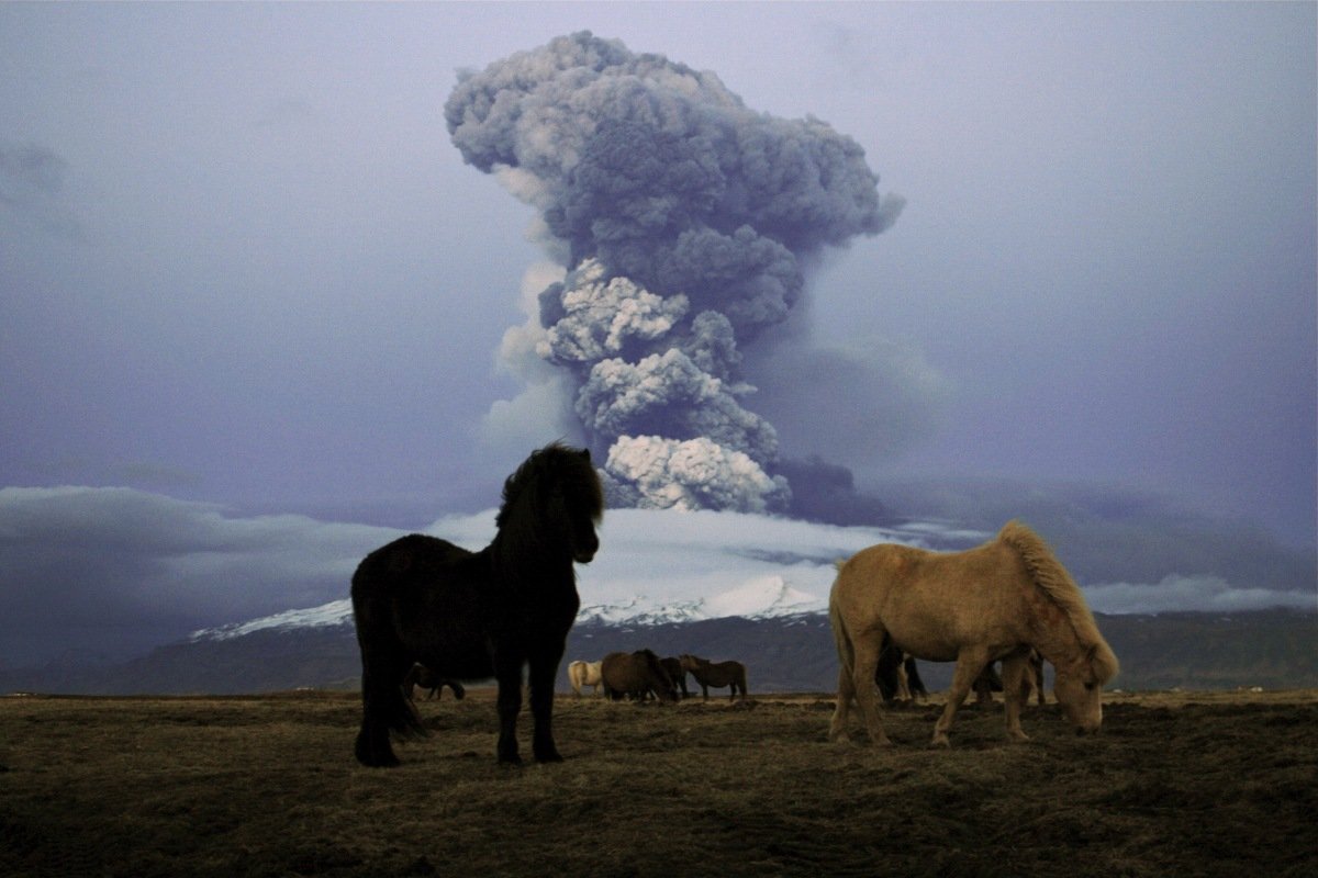 вулкан в Исландии