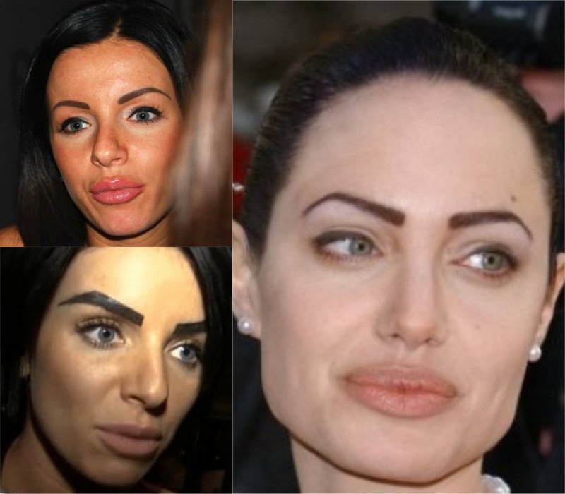 теневая техника перманентного макияжа бровей