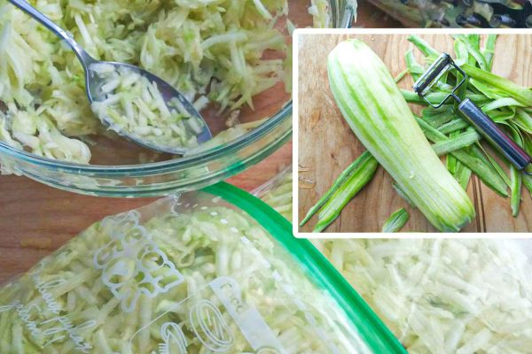 Тертые кабачки в пакете на зиму быстрым способом