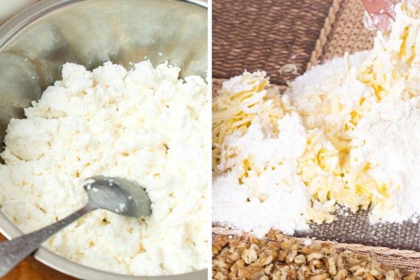 Инструкция по приготовлению тертого пирога с творогом