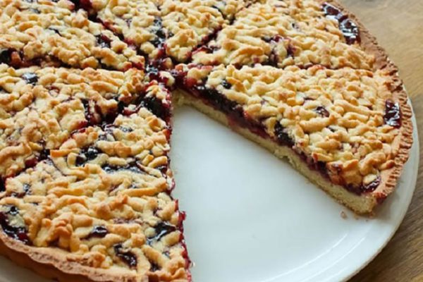 Рецепт тертого пирога из детства с вареньем