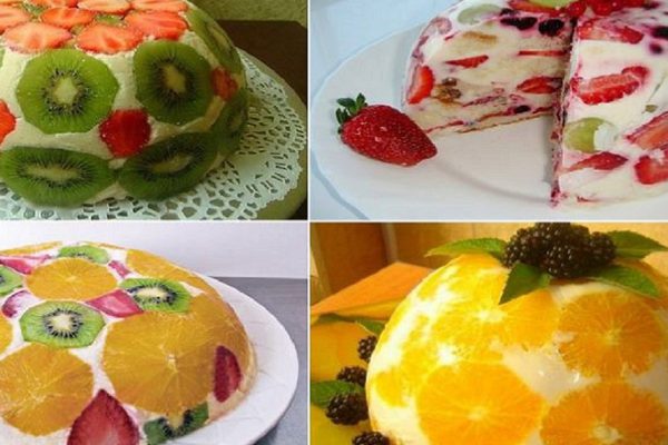 Церемония угощения фруктовыми тортами без выпечки