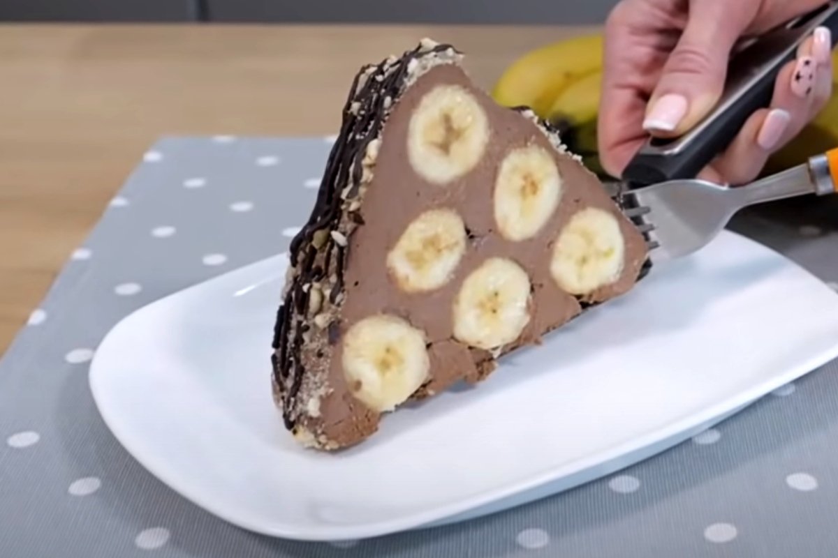легкий торт с бананами без выпечки