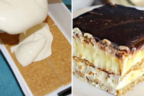 Когда хочется вкусный десерт, но нет желания включать духовку, готовлю свой фирменный торт «Эклер» без выпечки