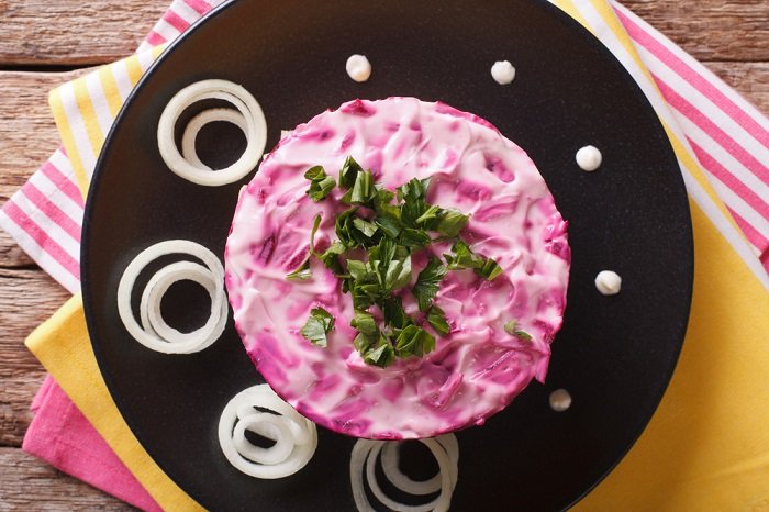 вафельный торт из селедки